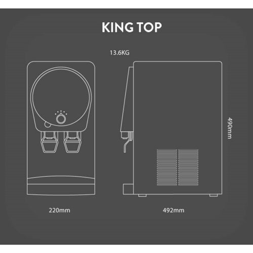 King Top alkaline water dispenser by US Water
