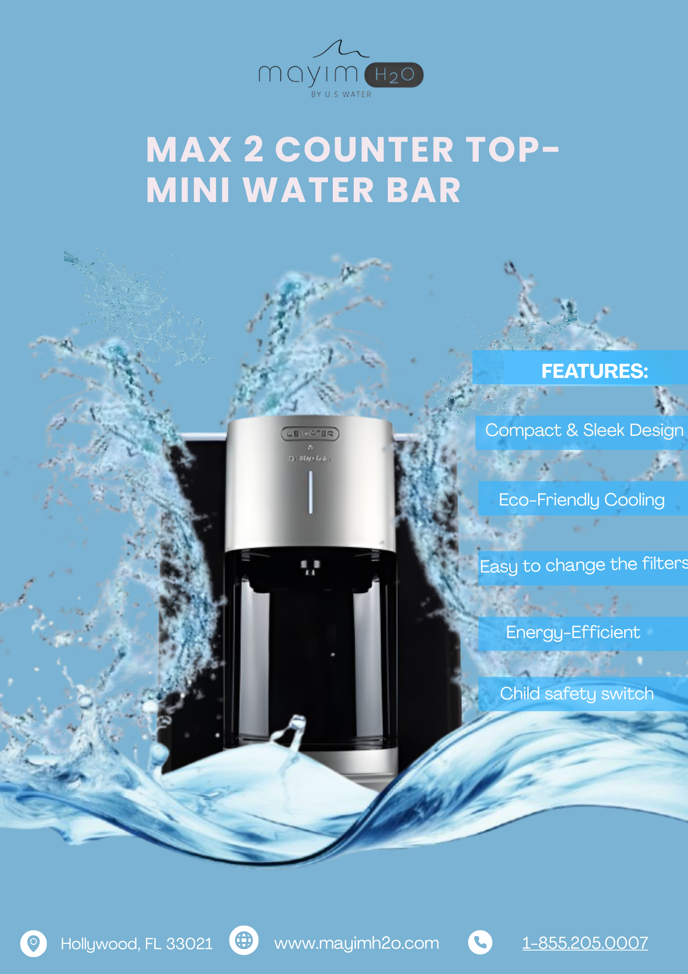 Max 2 Counter Top Mini-Bar Water Dispenser – Mayim H2O