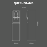 Queen stand water filter with 1350mm height and 30.1kg weight